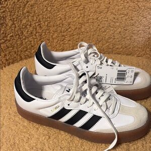Adidas Samba White and Black Women’s Size 9
New with tags